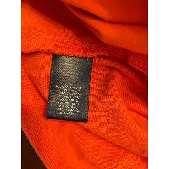 Ann Taylor Bright Red Ruffle Front Tank Top XS - Picture 8 of 9